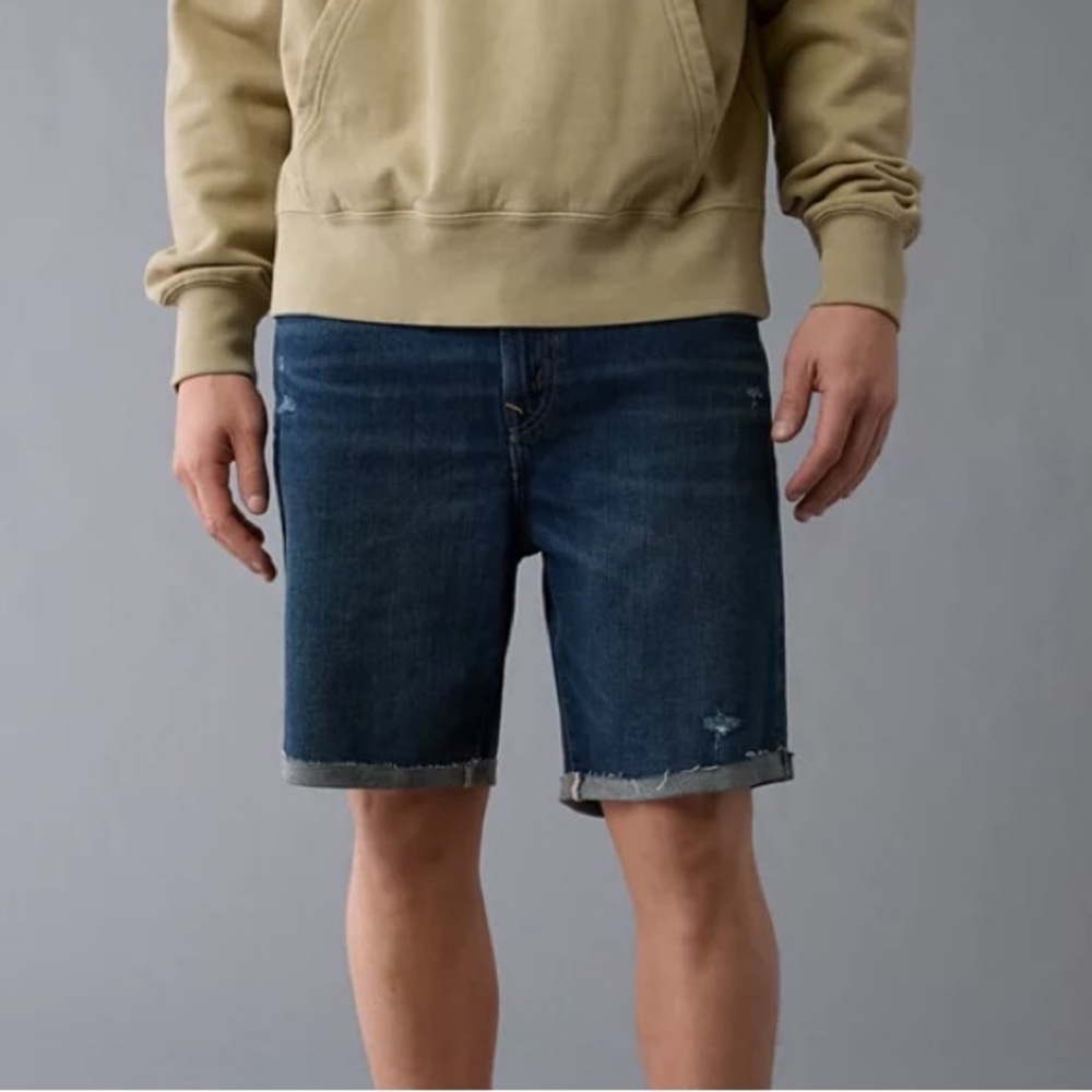 AE Airflex Denim Shorts Size 32 - Picture 5 of 8